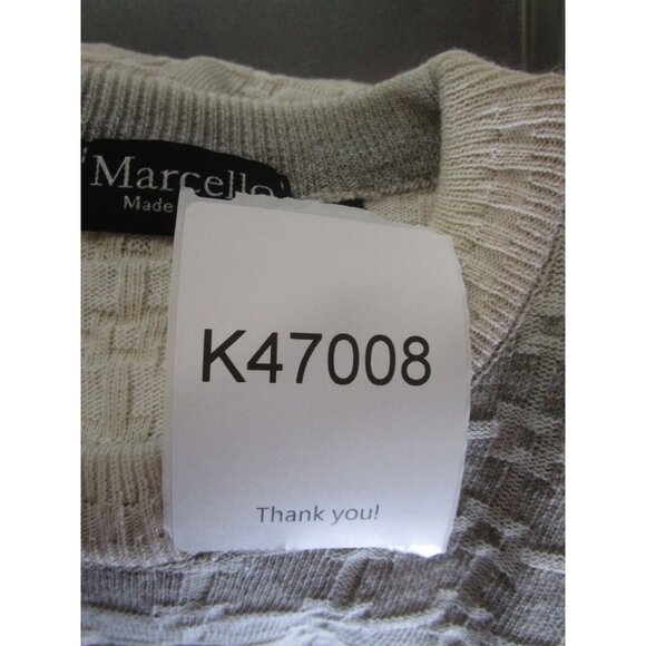 Marcello Sweater Medium Pullover 3D Knit Striped Hip Hop Crewneck Italy - Picture 10 of 10